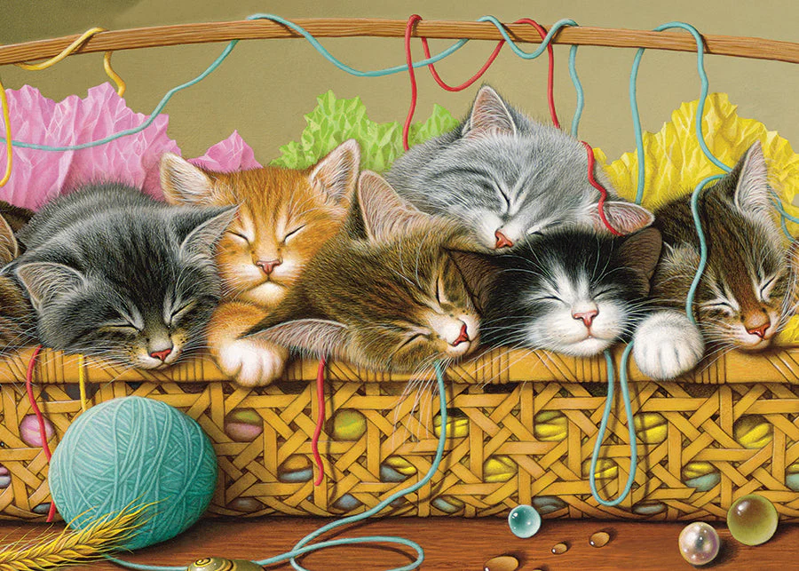 Kittens in Basket (tray) | 35 Piece Tray - Image 3